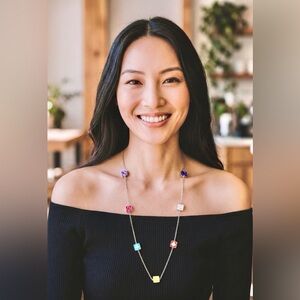 Kate Spade New York Multicolor Spade Charm Necklace ♠️